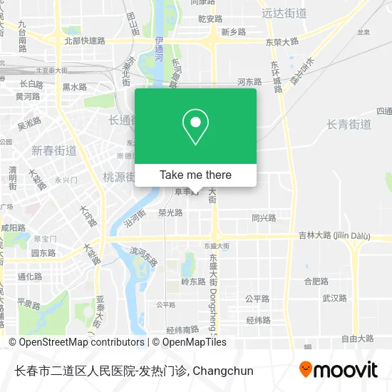 长春市二道区人民医院-发热门诊 map