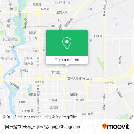 同乐超市(长春济康医院西南) map