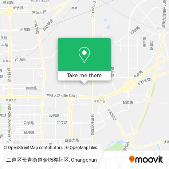 二道区长青街道金橄榄社区 map