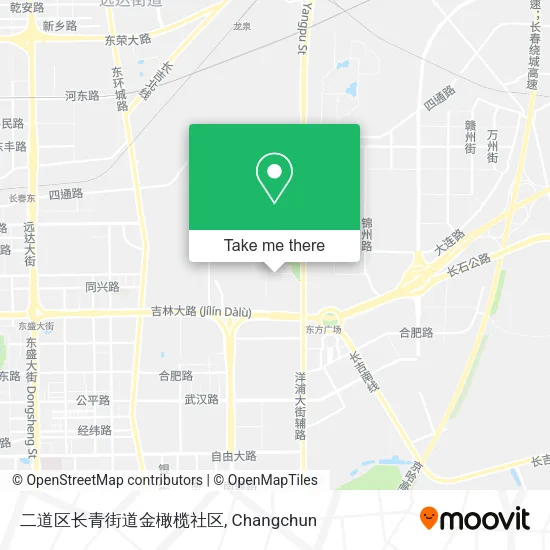 二道区长青街道金橄榄社区 map