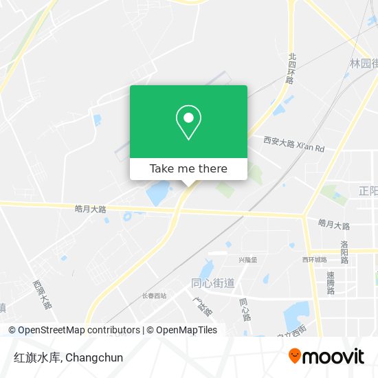 红旗水库 map