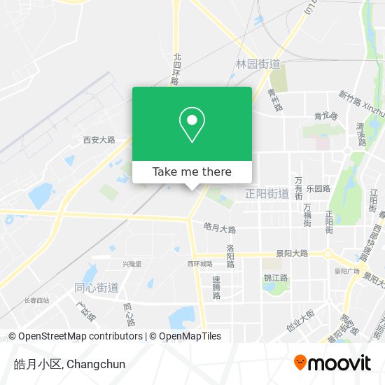皓月小区 map