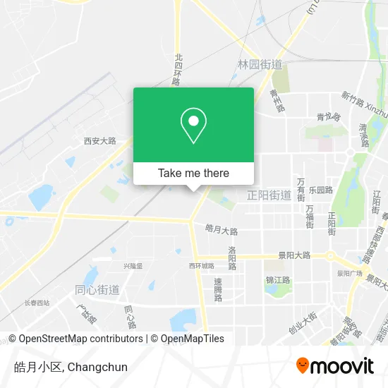 皓月小区 map