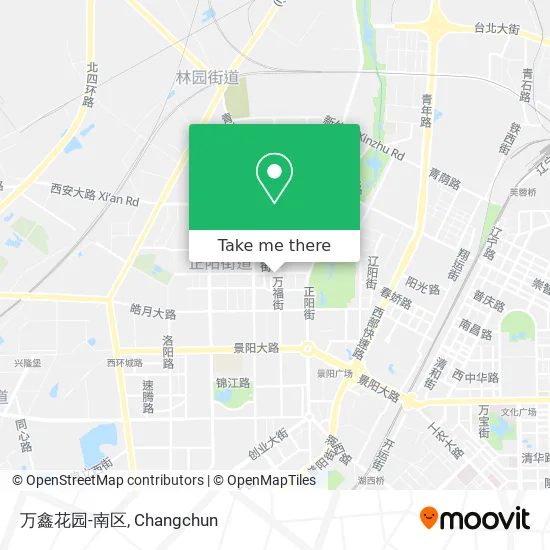 万鑫花园-南区 map