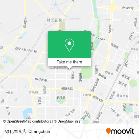 绿化面食店 map