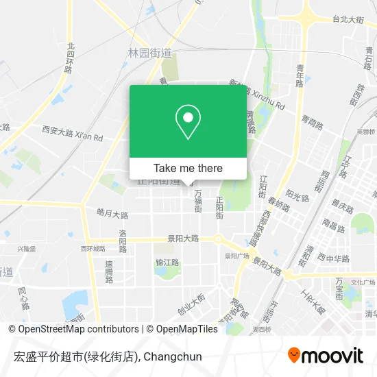 宏盛平价超市(绿化街店) map