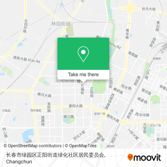 长春市绿园区正阳街道绿化社区居民委员会 map