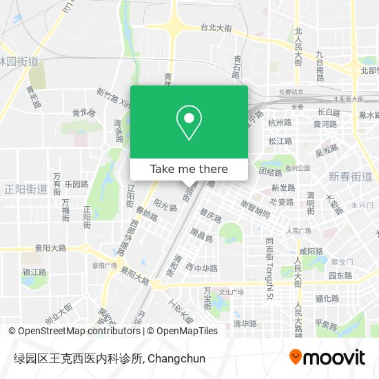 绿园区王克西医内科诊所 map