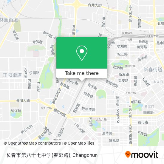 长春市第八十七中学(春郊路) map