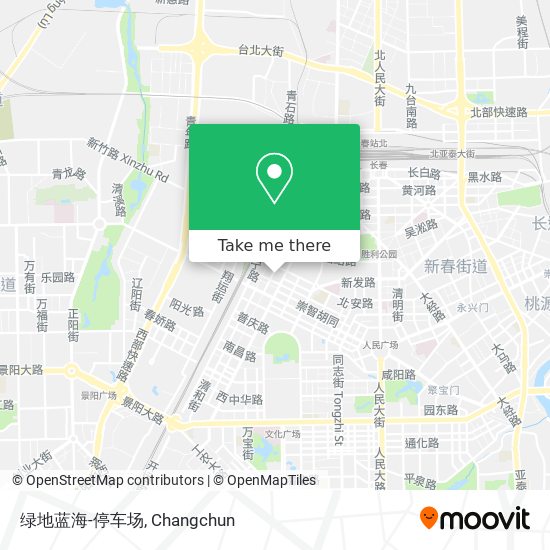 绿地蓝海-停车场 map