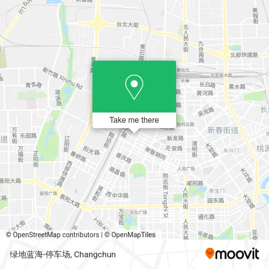 绿地蓝海-停车场 map