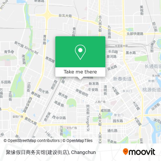 聚缘假日商务宾馆(建设街店) map