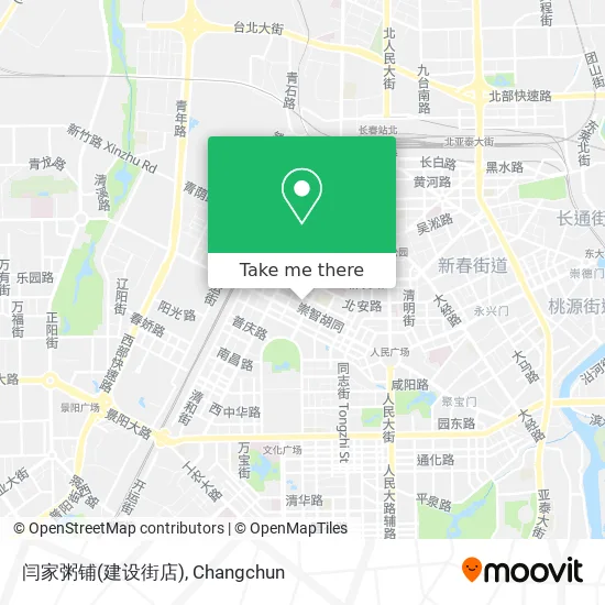 闫家粥铺(建设街店) map