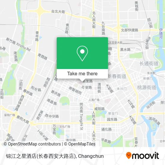 锦江之星酒店(长春西安大路店) map
