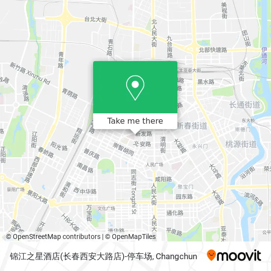 锦江之星酒店(长春西安大路店)-停车场 map