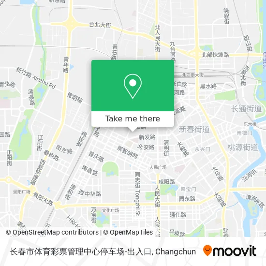 长春市体育彩票管理中心停车场-出入口 map