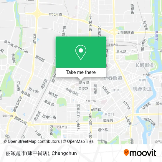 丽颖超市(康平街店) map