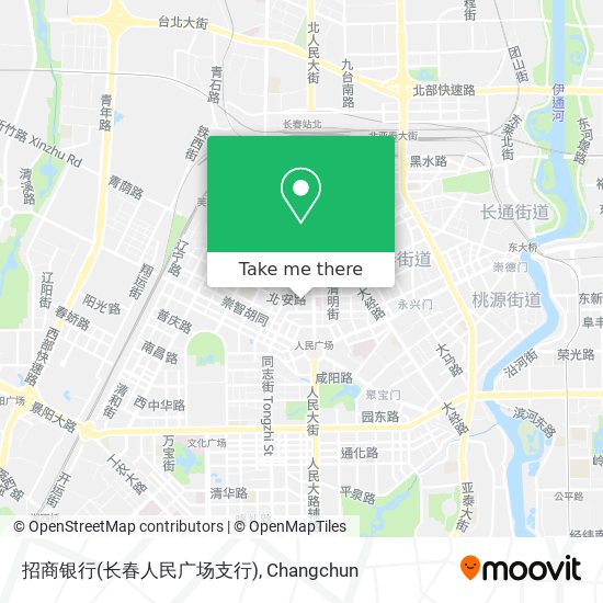 招商银行(长春人民广场支行) map