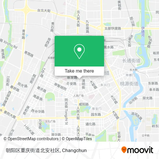 朝阳区重庆街道北安社区 map