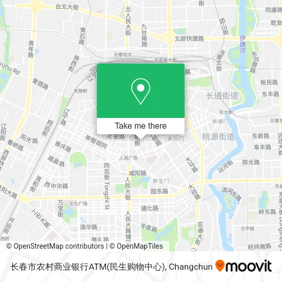 长春市农村商业银行ATM(民生购物中心) map