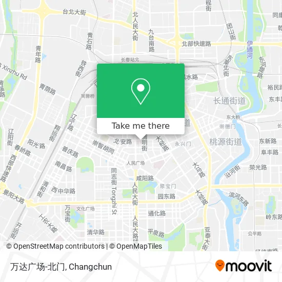 万达广场-北门 map