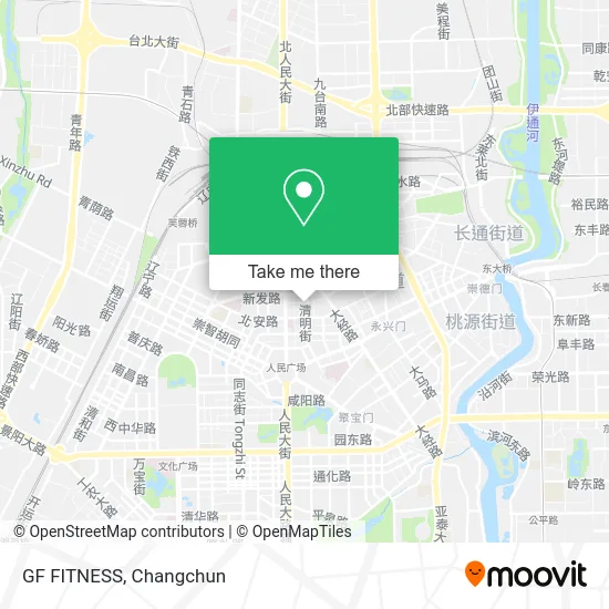 GF FITNESS map