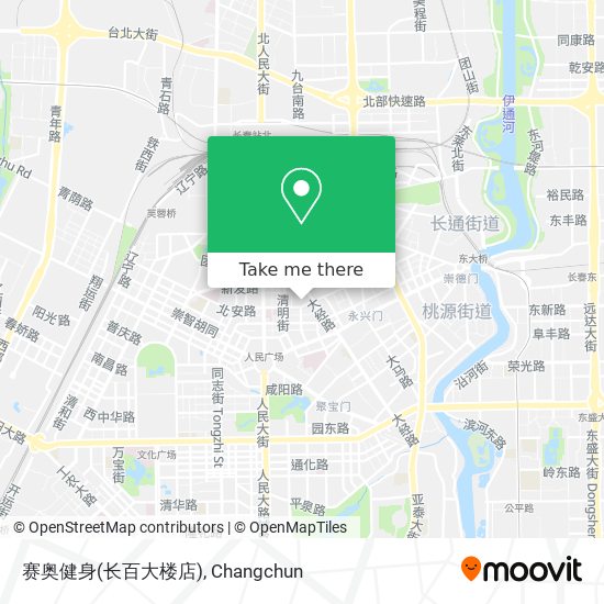 赛奥健身(长百大楼店) map