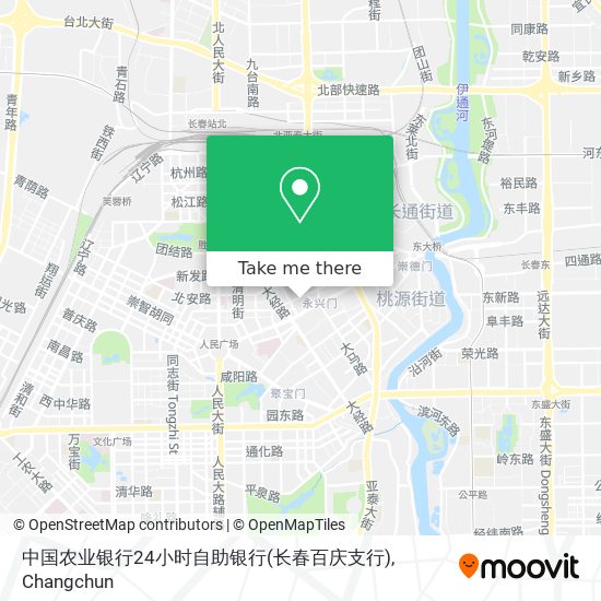 中国农业银行24小时自助银行(长春百庆支行) map