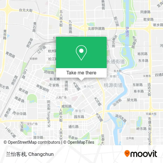 兰怡客栈 map