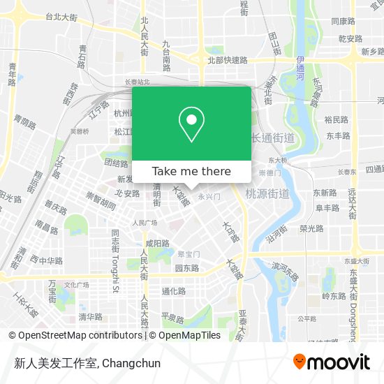 新人美发工作室 map