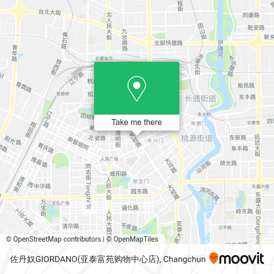 佐丹奴GIORDANO(亚泰富苑购物中心店) map
