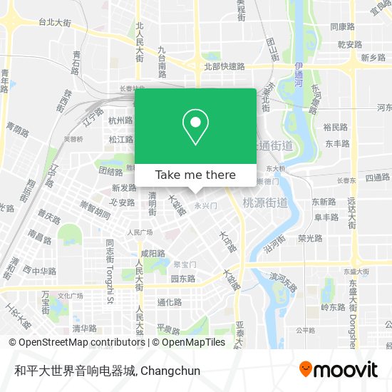 和平大世界音响电器城 map