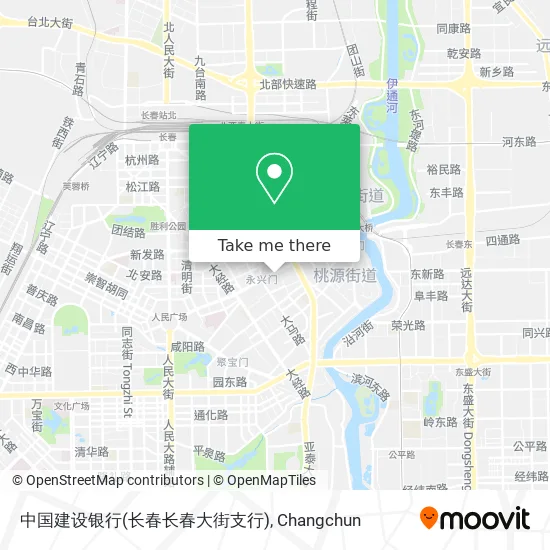 中国建设银行(长春长春大街支行) map