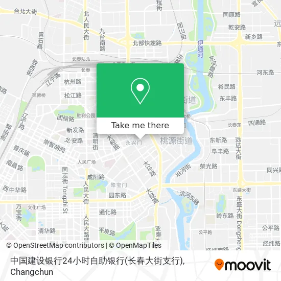 中国建设银行24小时自助银行(长春大街支行) map