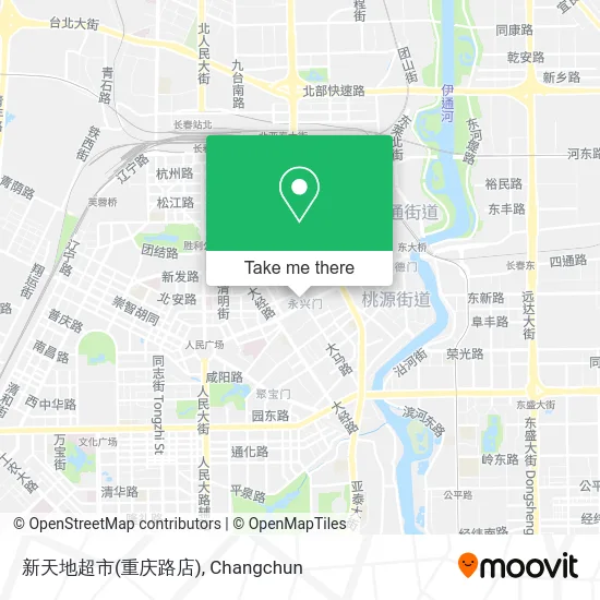 新天地超市(重庆路店) map