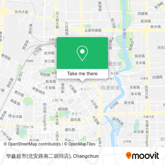 华鑫超市(北安路南二胡同店) map