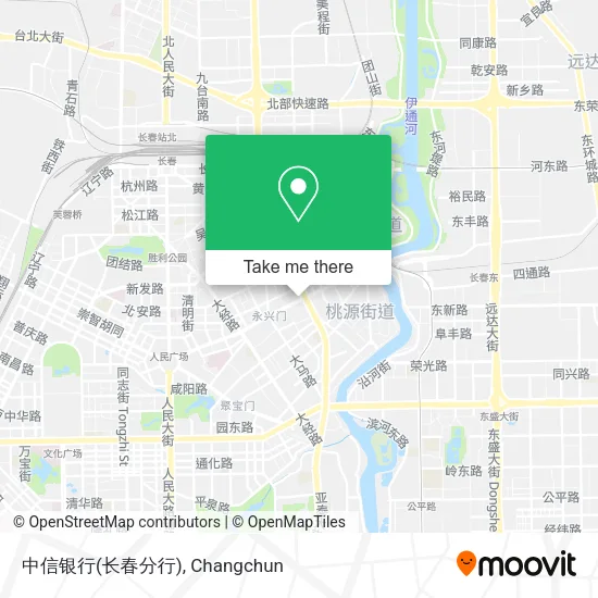 中信银行(长春分行) map