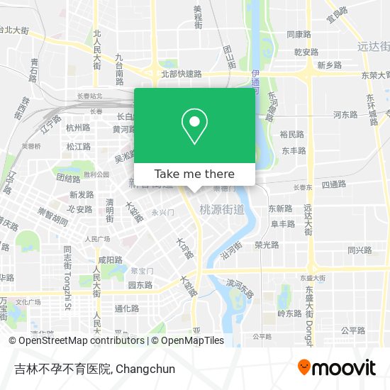 吉林不孕不育医院 map