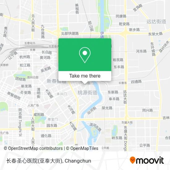 长春圣心医院(亚泰大街) map