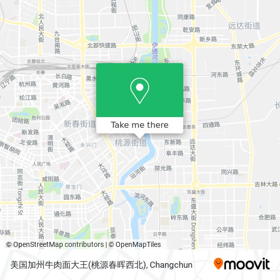 美国加州牛肉面大王(桃源春晖西北) map