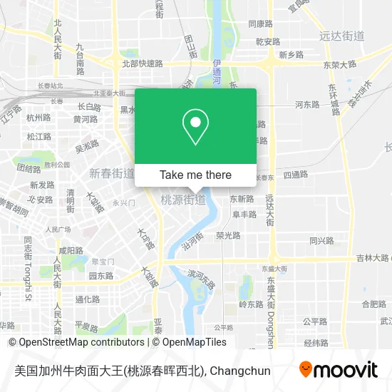 美国加州牛肉面大王(桃源春晖西北) map