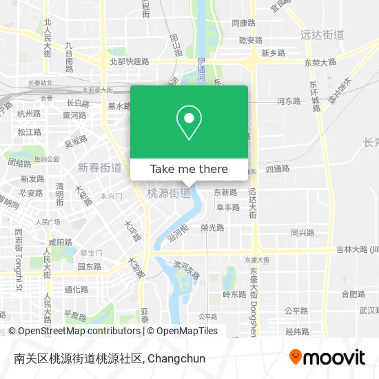 南关区桃源街道桃源社区 map
