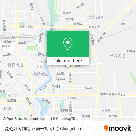 昆仑好客(东新路南一胡同店) map