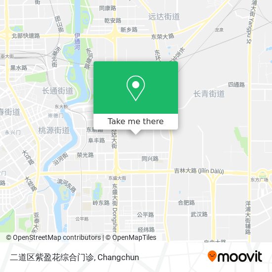 二道区紫盈花综合门诊 map