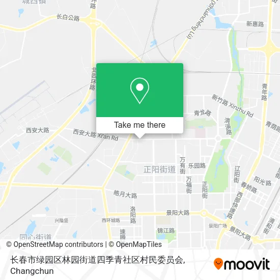 长春市绿园区林园街道四季青社区村民委员会 map