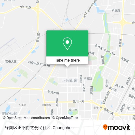 绿园区正阳街道爱民社区 map