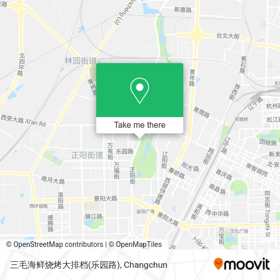 三毛海鲜烧烤大排档(乐园路) map