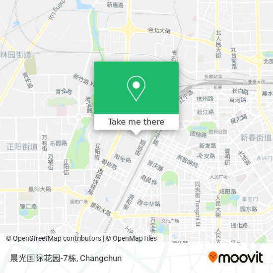 晨光国际花园-7栋 map