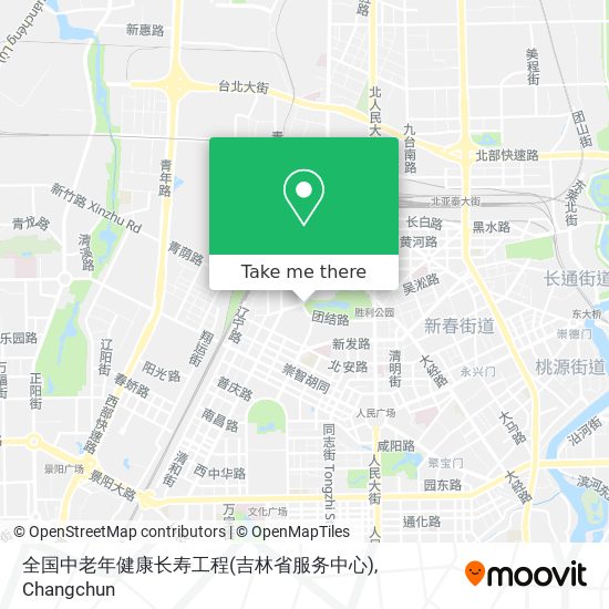 全国中老年健康长寿工程(吉林省服务中心) map