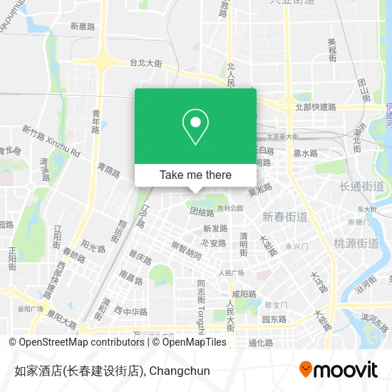 如家酒店(长春建设街店) map